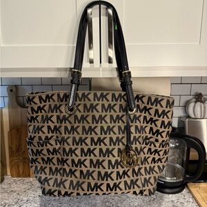 Michael Kors Brown and Black Tote Bag